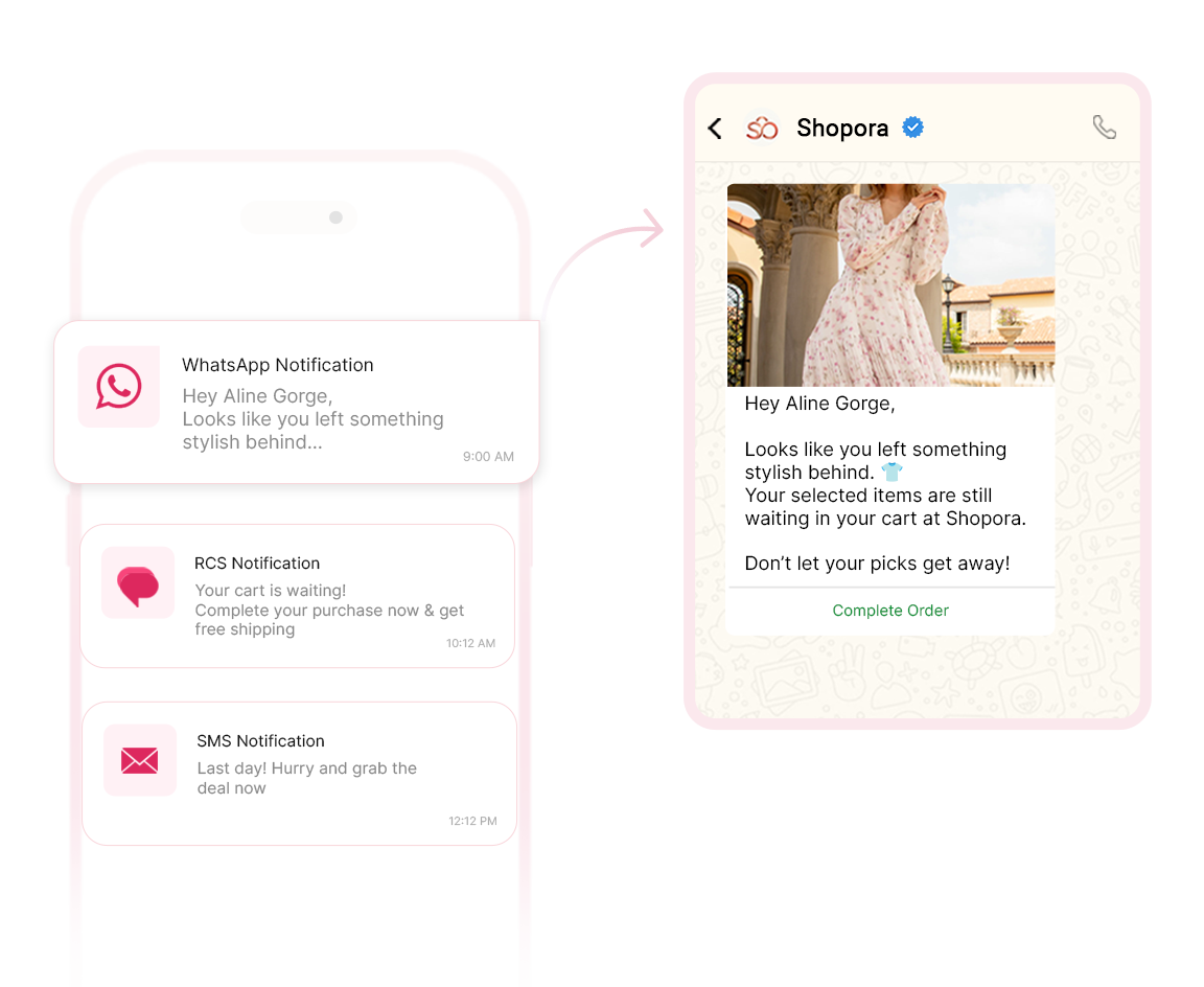 WhatsApp Business API sales conversation example