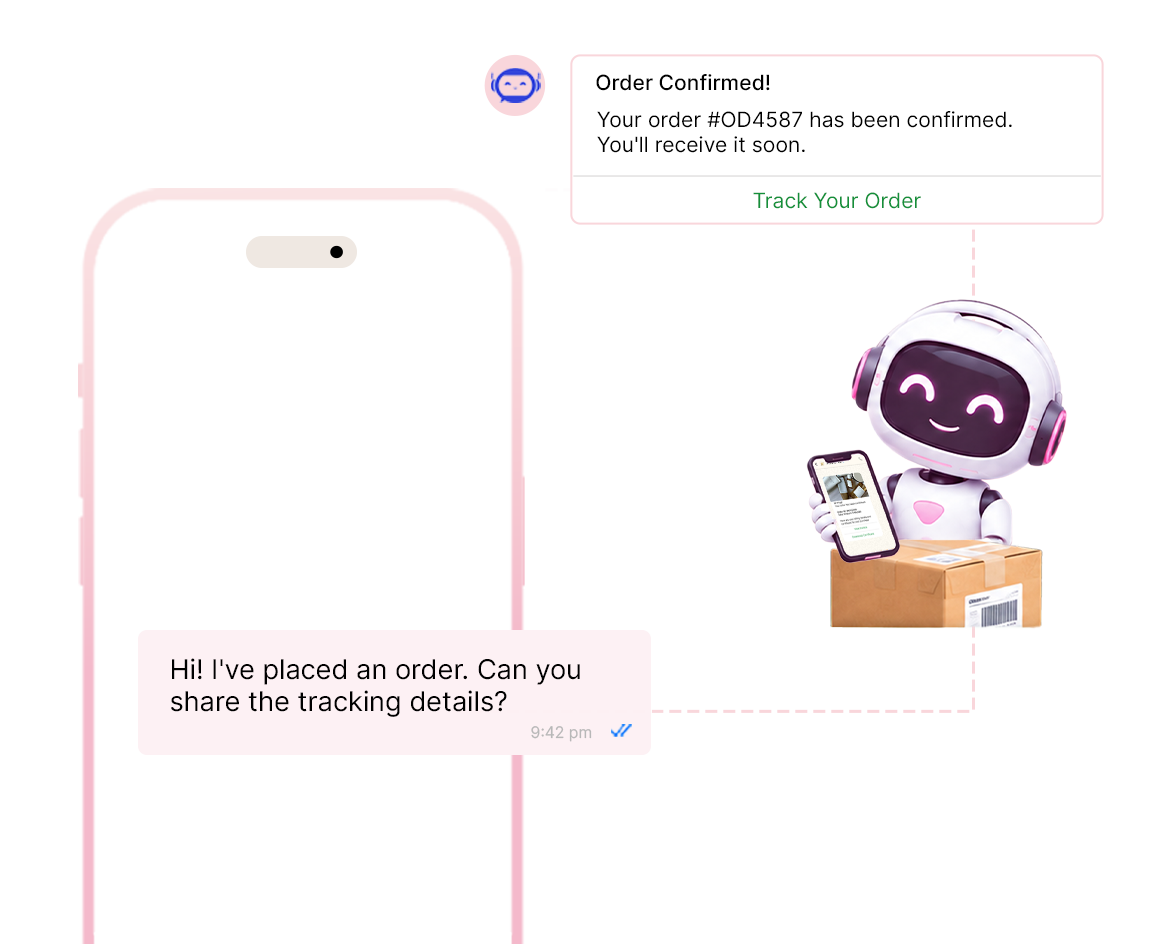 Bulk SMS customer support messaging example